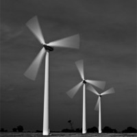 Buy canvas prints of Wind Power Mono by Paul Macro