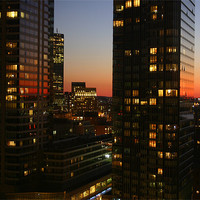Buy canvas prints of Boston Sunset by Chris Turner