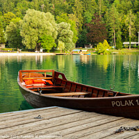 Buy canvas prints of Summer morning at Lake Bled by Ian Middleton