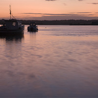 Buy canvas prints of Wexford Harbour at sunset by Ian Middleton