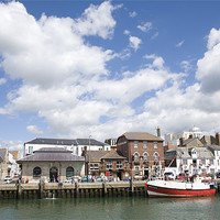 Buy canvas prints of Weymouth harbour by Ian Middleton