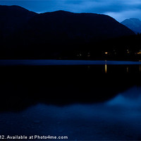 Buy canvas prints of Lake Bohinj at dusk by Ian Middleton
