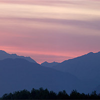 Buy canvas prints of Kamnik Alps sunset by Ian Middleton