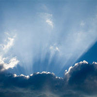 Buy canvas prints of Heavenly rays by Ian Middleton