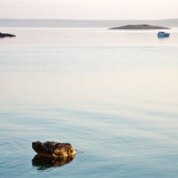 Buy canvas prints of Cunski coastline at sunrise, Losinj Island by Ian Middleton