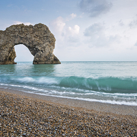Buy canvas prints of Afternoon at Durdle Door by Ian Middleton