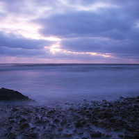 Buy canvas prints of Ballyconnigar Strand at dawn by Ian Middleton