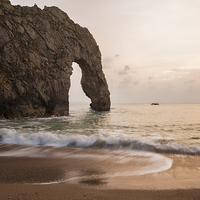 Buy canvas prints of Sunset at Durdle Door by Ian Middleton