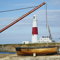 Buy canvas prints of A different view of Portland Bill lighthouse by Ian Middleton