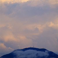 Buy canvas prints of Storm clouds gather over Ljubljana, Slovenia by Ian Middleton