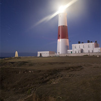 Buy canvas prints of Lighthouse at Portland Bill, Dorset, England by Ian Middleton