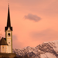 Buy canvas prints of Tabor church at sunrise by Ian Middleton