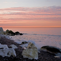 Buy canvas prints of Sunrise at the White Cliffs of Dover by Ian Middleton