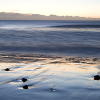 Buy canvas prints of Ballynaclash beach at dawn by Ian Middleton