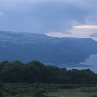 Buy canvas prints of Exmoor coast at dusk by Ian Middleton