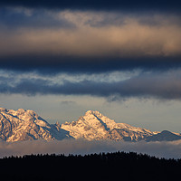 Buy canvas prints of Mountain peaks, Kamnik Alps, Slovenia. by Ian Middleton