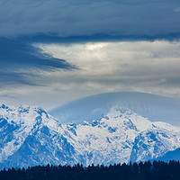 Buy canvas prints of Fresh snow on the Kamnik Alps by Ian Middleton