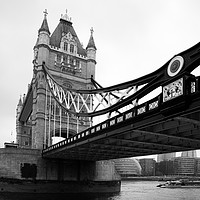 Buy canvas prints of Tower Bridge in Black and White by Ian Middleton