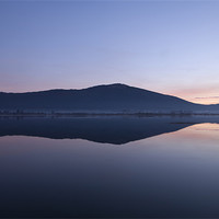 Buy canvas prints of Cerknica lake at dawn, Notranjska, Slovenia by Ian Middleton