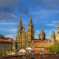 Buy canvas prints of Santiago de Compostela cathedral by Sergey Golotvin