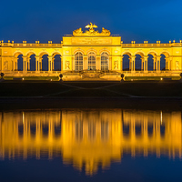 Buy canvas prints of Gloriette at night by Sergey Golotvin