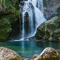 Buy canvas prints of Sum Waterfall in Slovenia by Sergey Golotvin