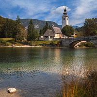 Buy canvas prints of Nice day on the lake Bohinj by Sergey Golotvin