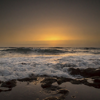 Buy canvas prints of TENERIFE GOLDEN SUNSET by chris thomson