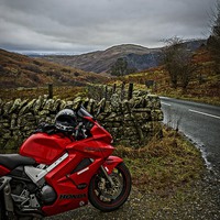 Buy canvas prints of A BIKERS VIEW by chris thomson