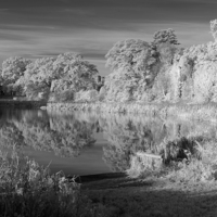 Buy canvas prints of Kenilworth lake and castle by Stuart Thomas