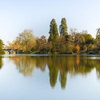 Buy canvas prints of  A clear day at Compton Verney by Stuart Thomas