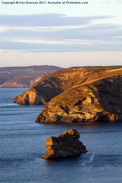 Portreath North Cliffs Picture Board by Oxon Images