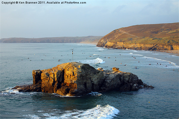 Perranporth Picture Board by Oxon Images