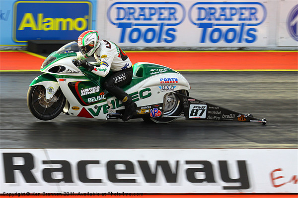 European Finals Drag Bike Picture Board by Oxon Images