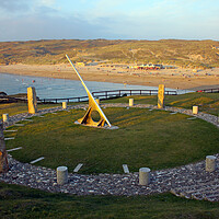 Buy canvas prints of Perranporth Sundial by Oxon Images