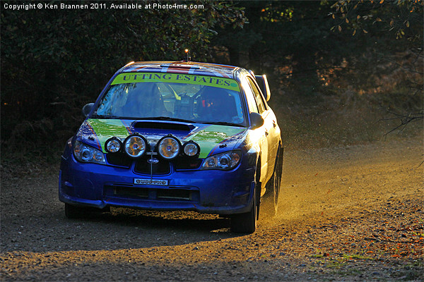 Tempest Rally Impreza Picture Board by Oxon Images