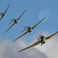 Buy canvas prints of Hawker Hurricane Burst shots by Oxon Images