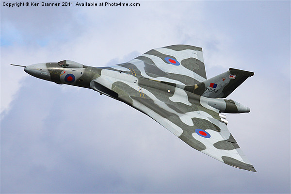 Avro Vulcan bomber XH558 at Abingdon Air Show Acrylic by Oxon Images