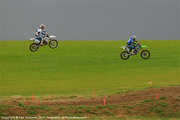 Moto Cross Jump Picture Board by Oxon Images
