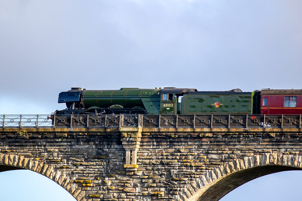 Flying Scotsman on Liskeard Viaduct Picture Board by Oxon Images