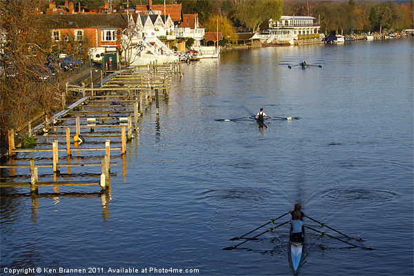 Rowing at Henley on Thames Picture Board by Oxon Images