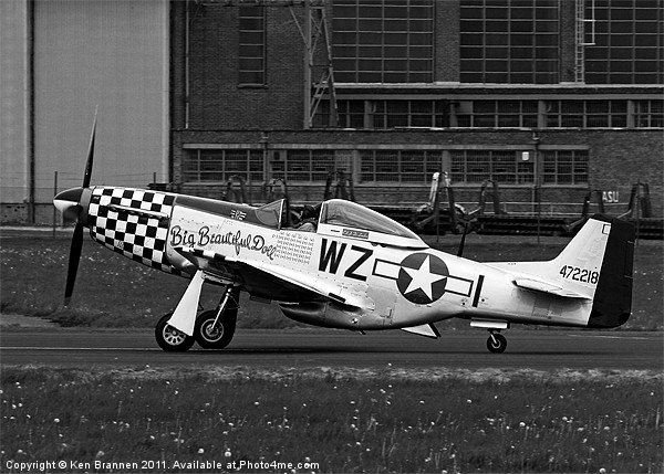 Big Beautiful Doll P51 Mustang Picture Board by Oxon Images