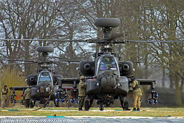 Apache refuel Picture Board by Oxon Images
