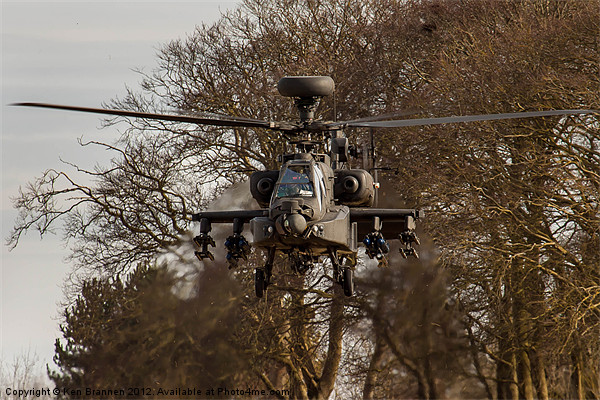 Boeing AH64 Apache attack helicopter Picture Board by Oxon Images
