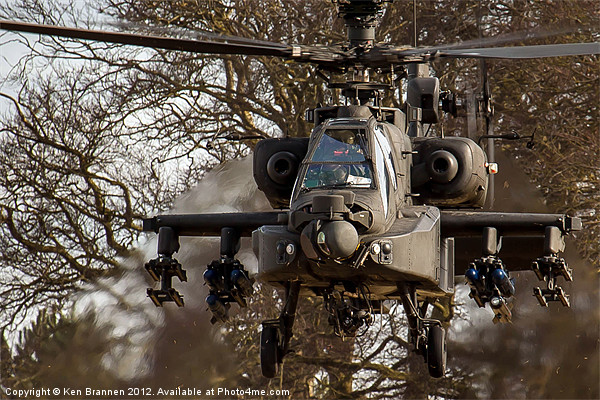 AH64 Apache up close Picture Board by Oxon Images