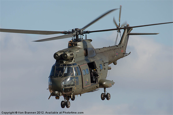 RAF Puma Helicopter Picture Board by Oxon Images
