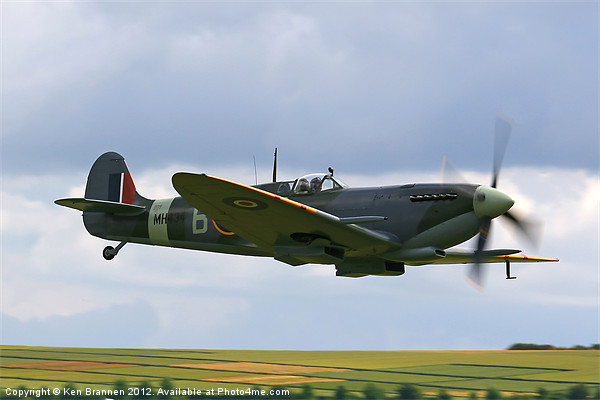 Spitfire MH434 Picture Board by Oxon Images