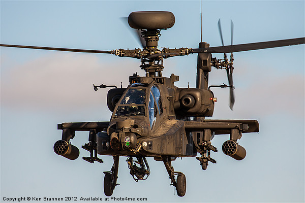 Dirty AH 64 Apache Picture Board by Oxon Images