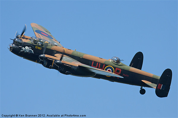 BBMF Lancaster Bomber at Duxford Picture Board by Oxon Images