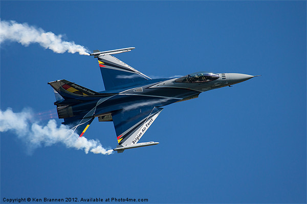 Belgian air force F16 Picture Board by Oxon Images